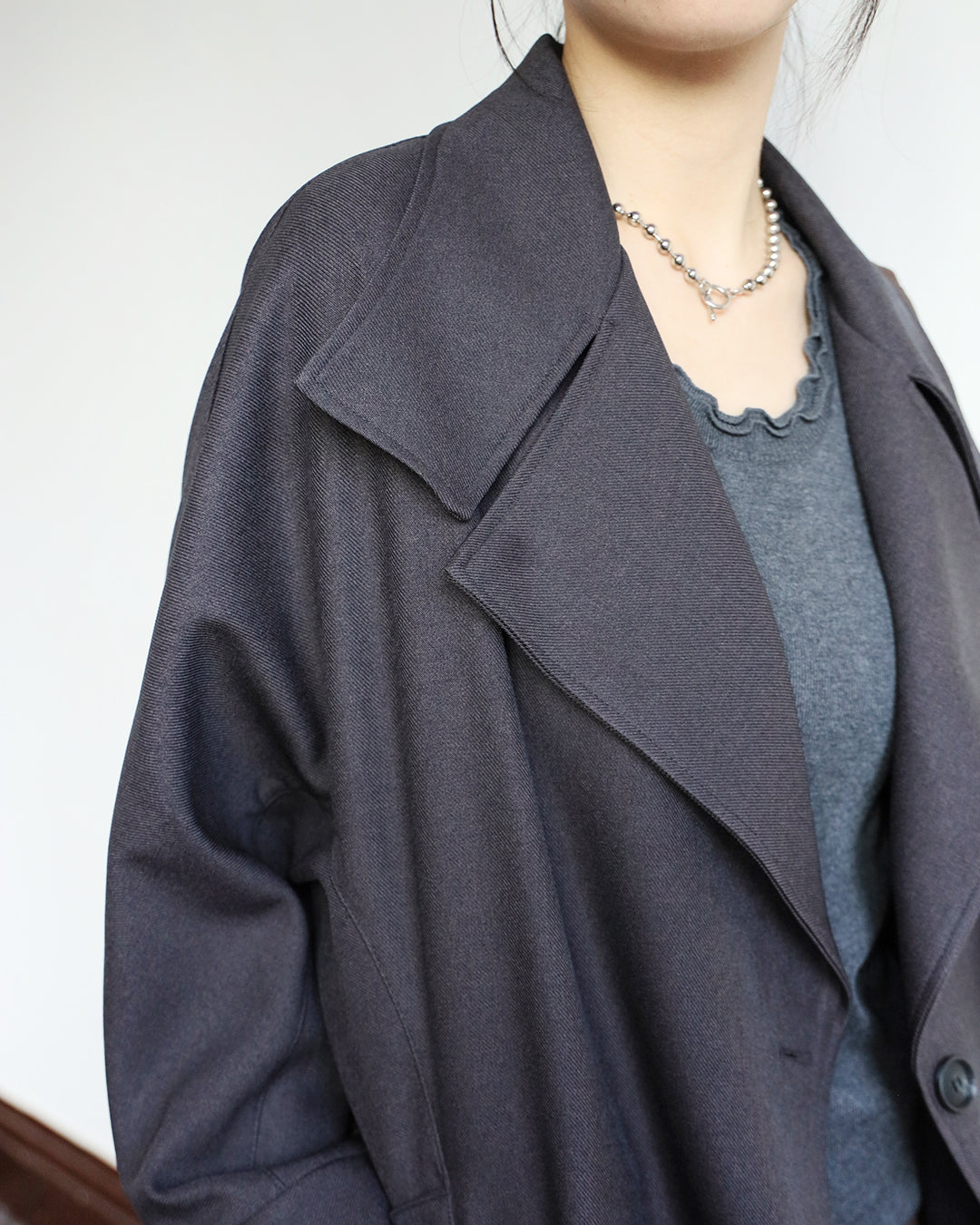 Mid-Length Trench Coat （2 color)