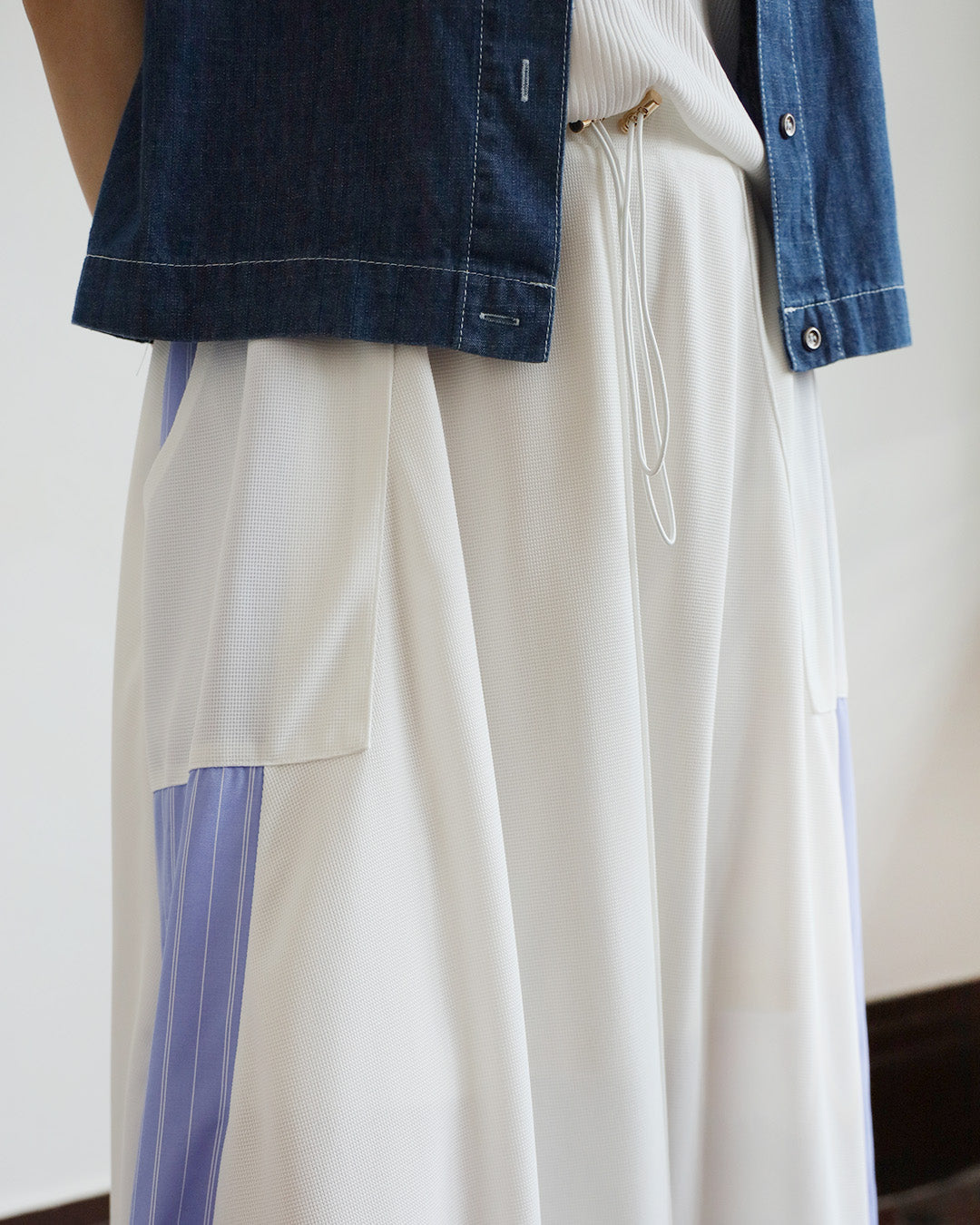 Japan Brand - Pinstriped Insert Skirt (2 Colors)