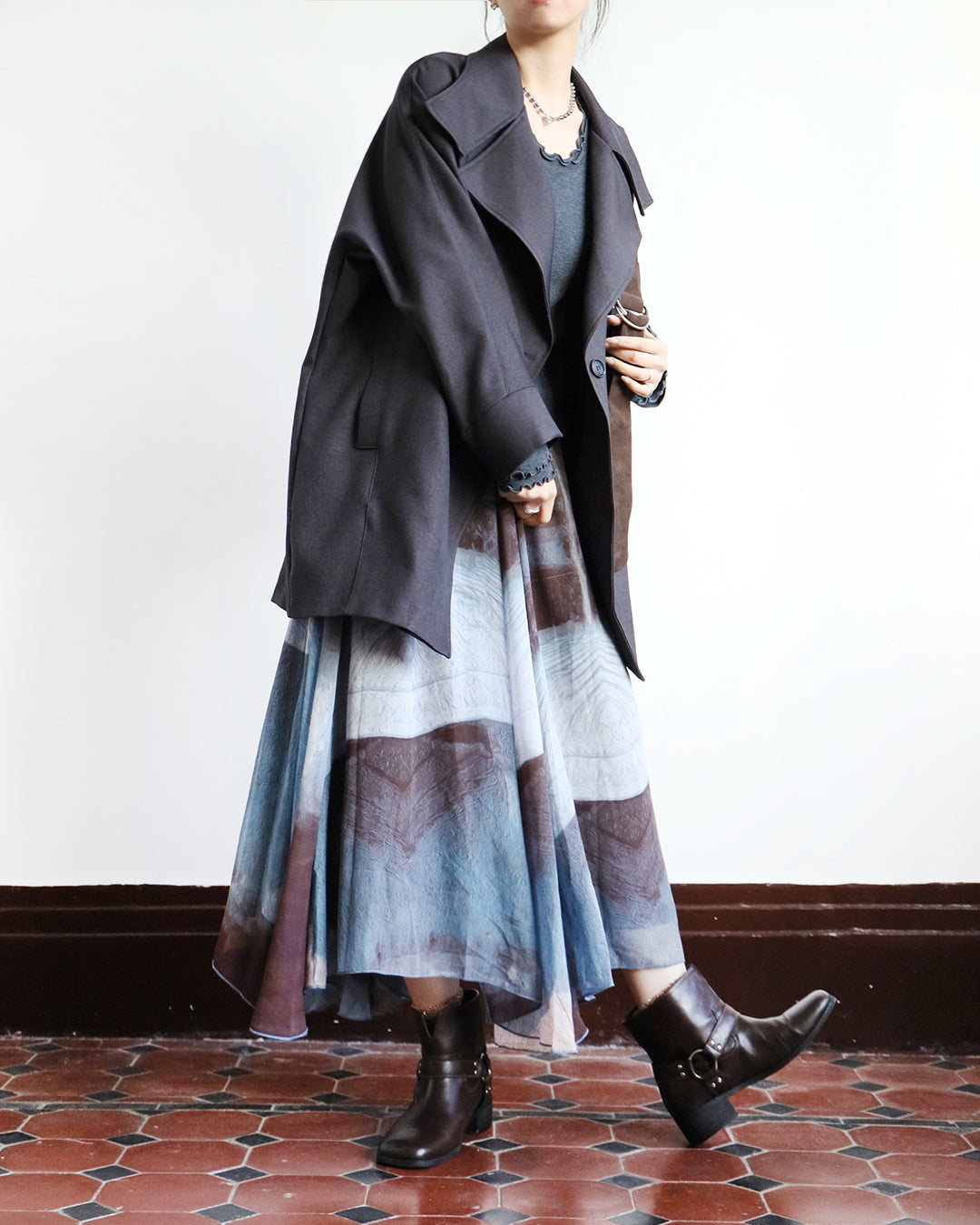 Mid-Length Trench Coat （2 color)