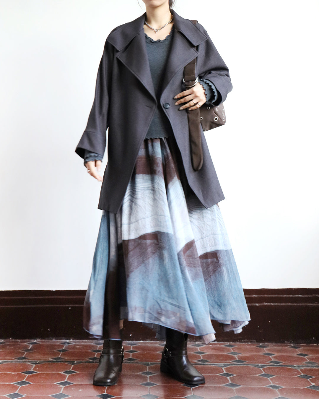 Mid-Length Trench Coat （2 color)
