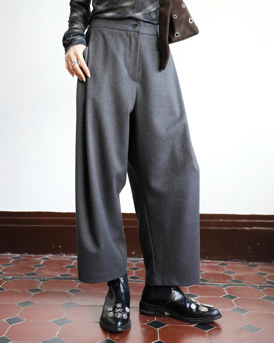 Side Pleated Pants (3 color)