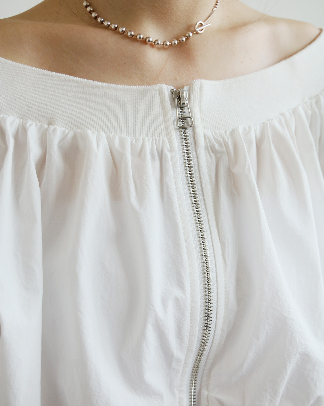 Runched Zip Up Top (2 Colors)