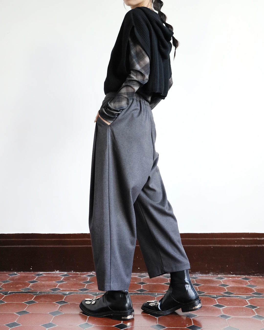 Side Pleated Pants (3 color)