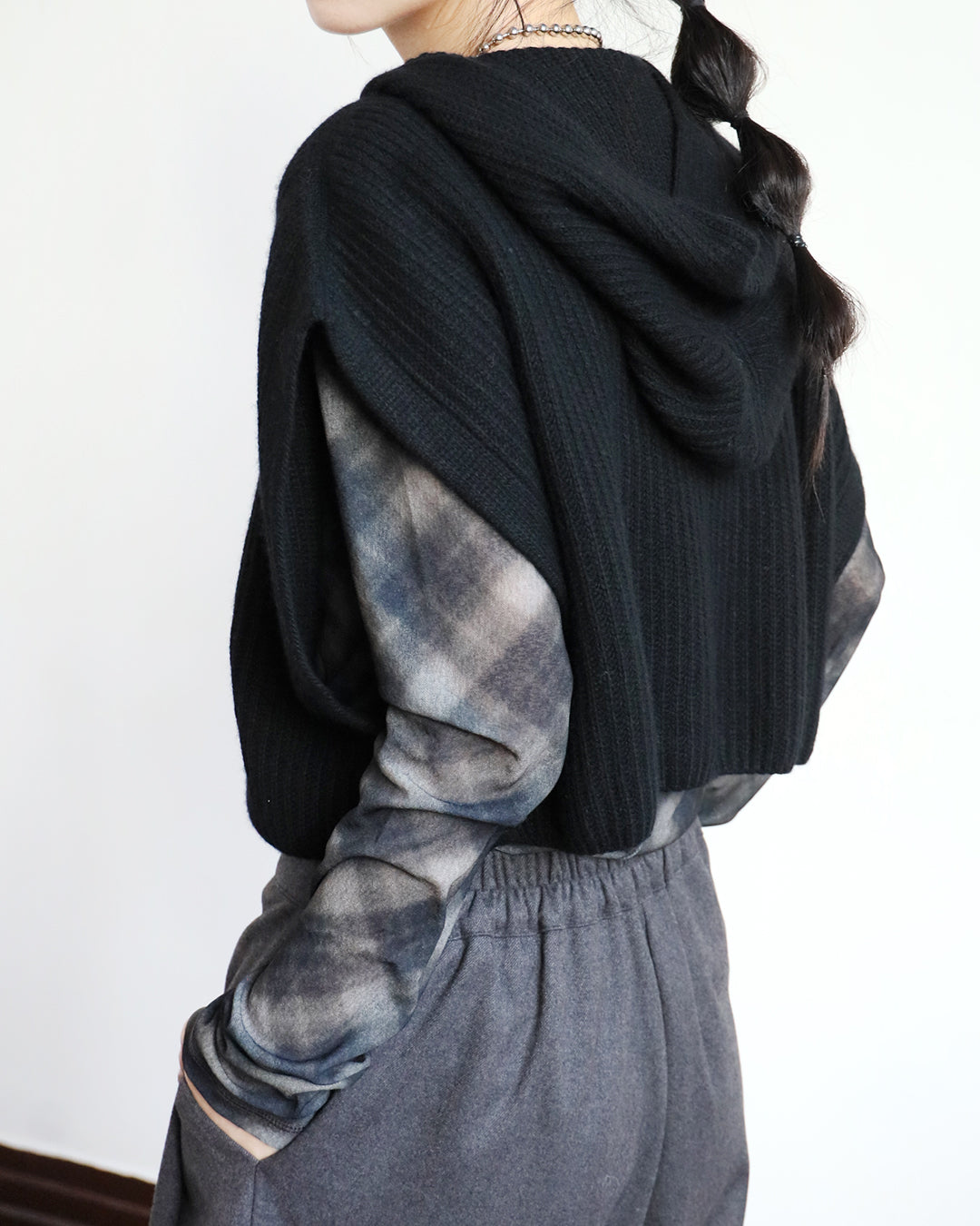 Hooded Knit Vest (3 color)