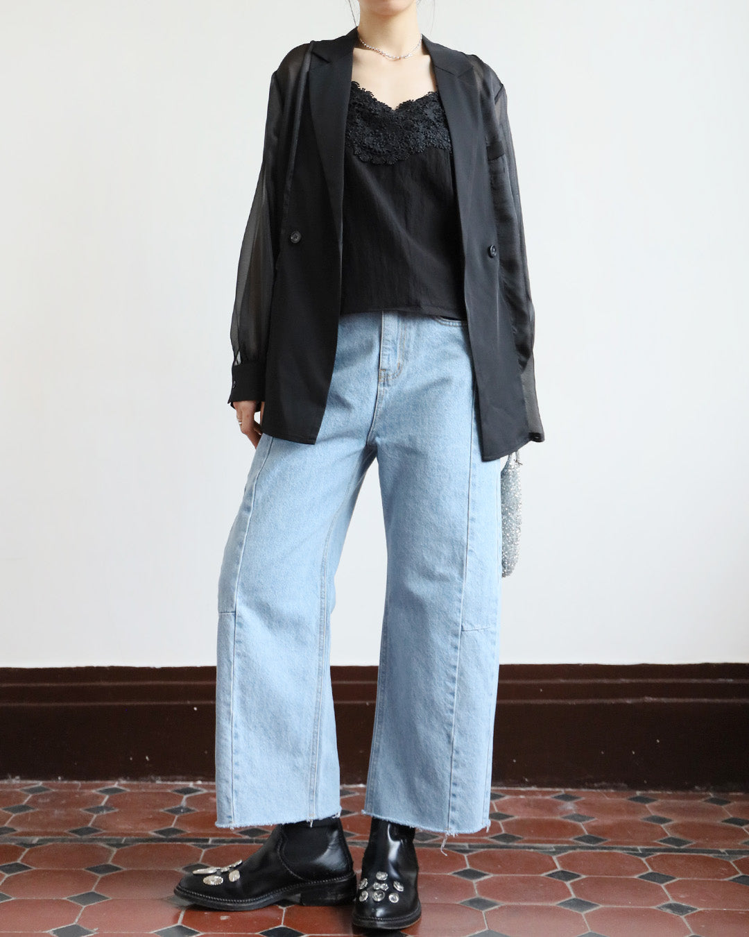 Sheer Silky Blazer