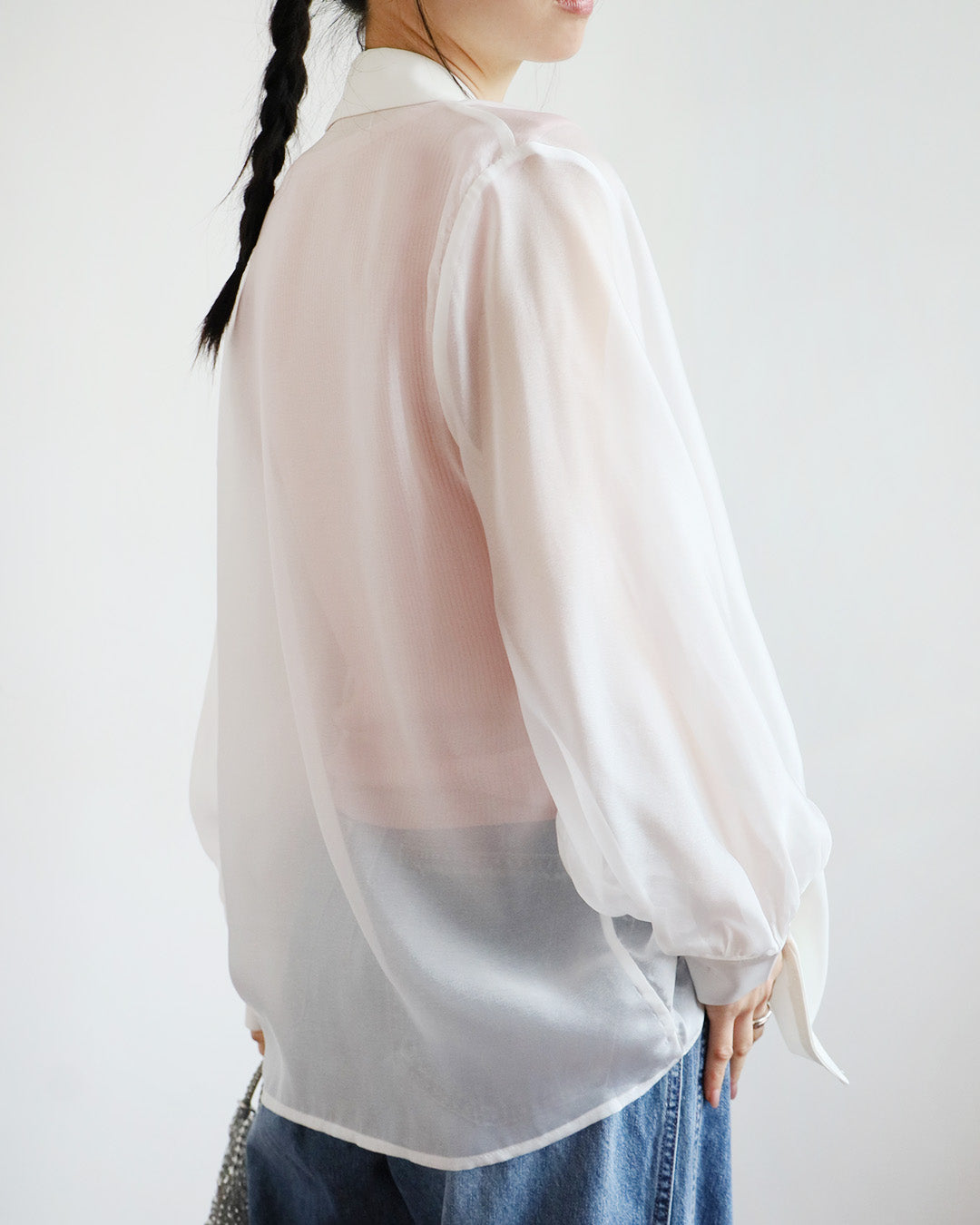 Sheer Silky Blazer