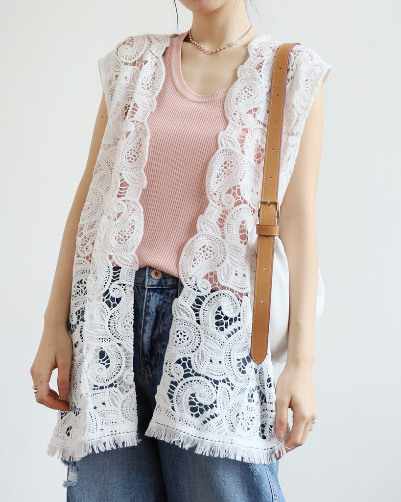Paisley Crochet Vest  (3 Colors)