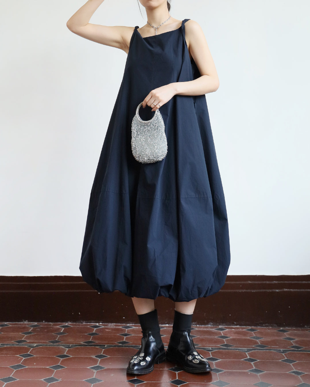 Bubble Hem Cami Dress