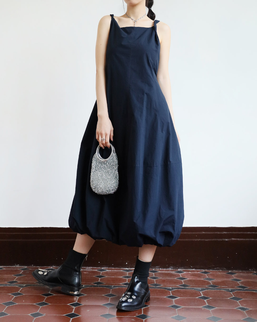 Bubble Hem Cami Dress