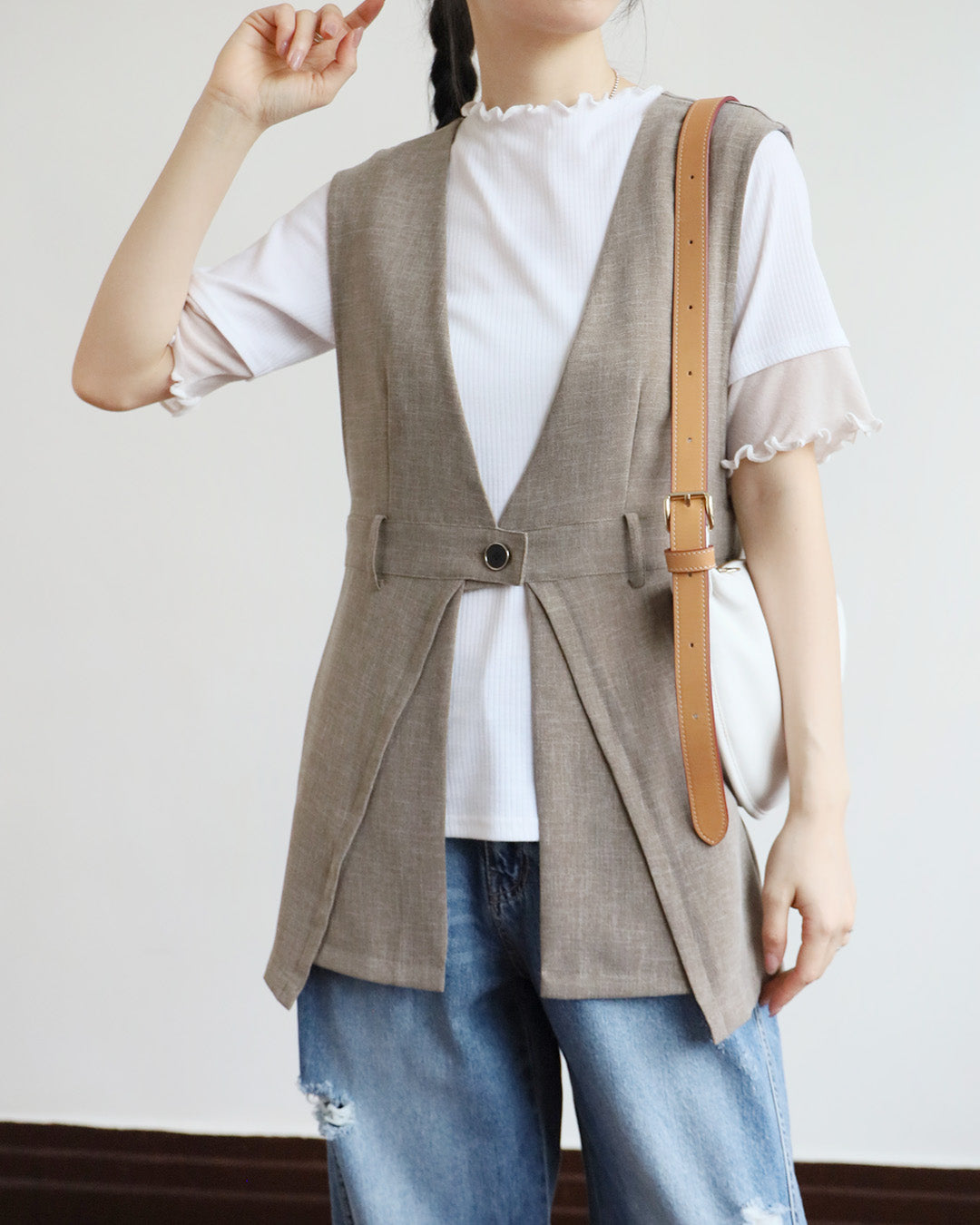 Japan Brand - Airy Buckle Waistcoat (2 Colors)