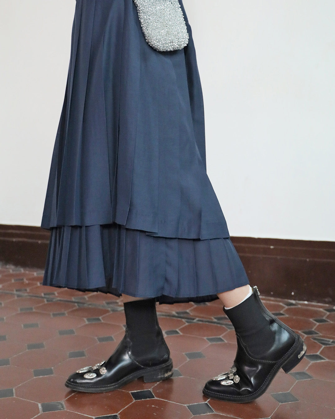 Pleated Layer Shirt Dress