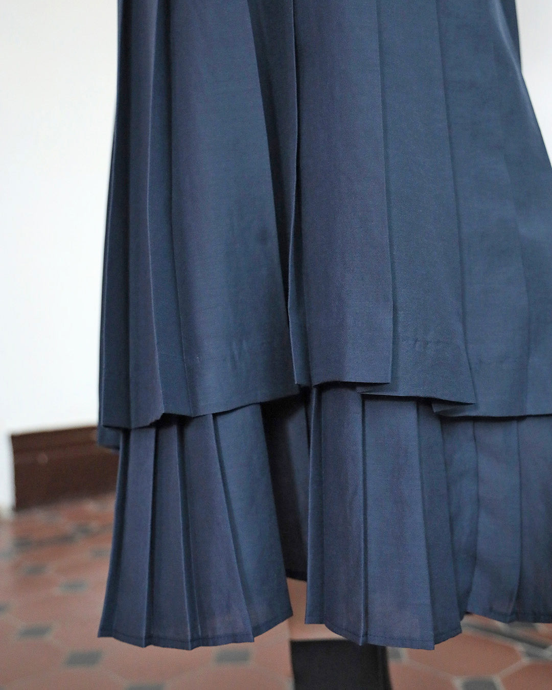 Pleated Layer Shirt Dress