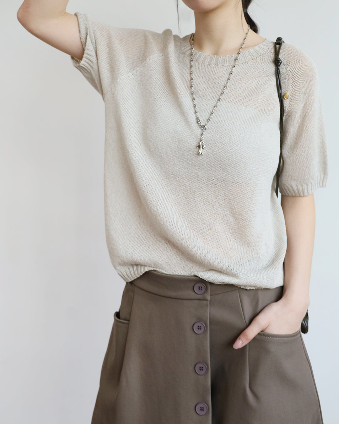 Crew Neck Summer Knit Top (9 colors)