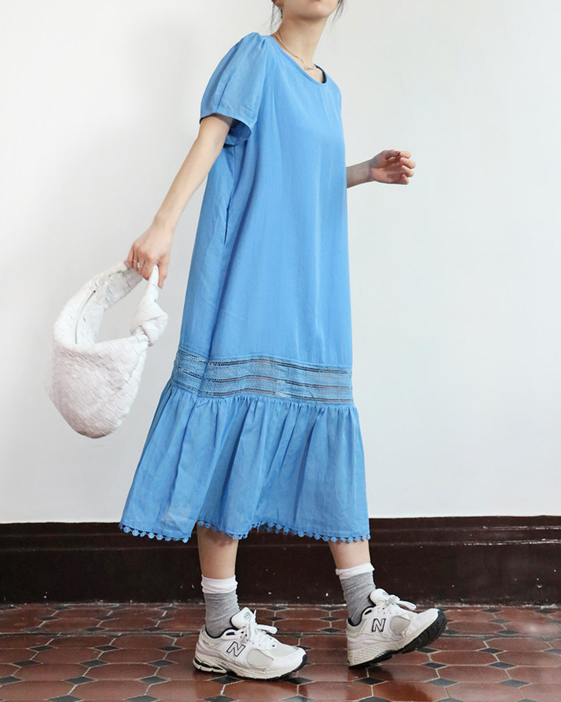Lace Inserted Dress