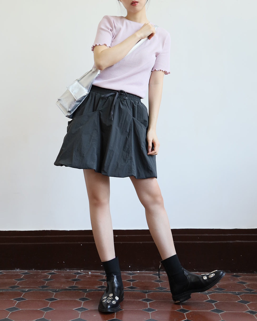 Ruffle Trimmed Top (5 color)