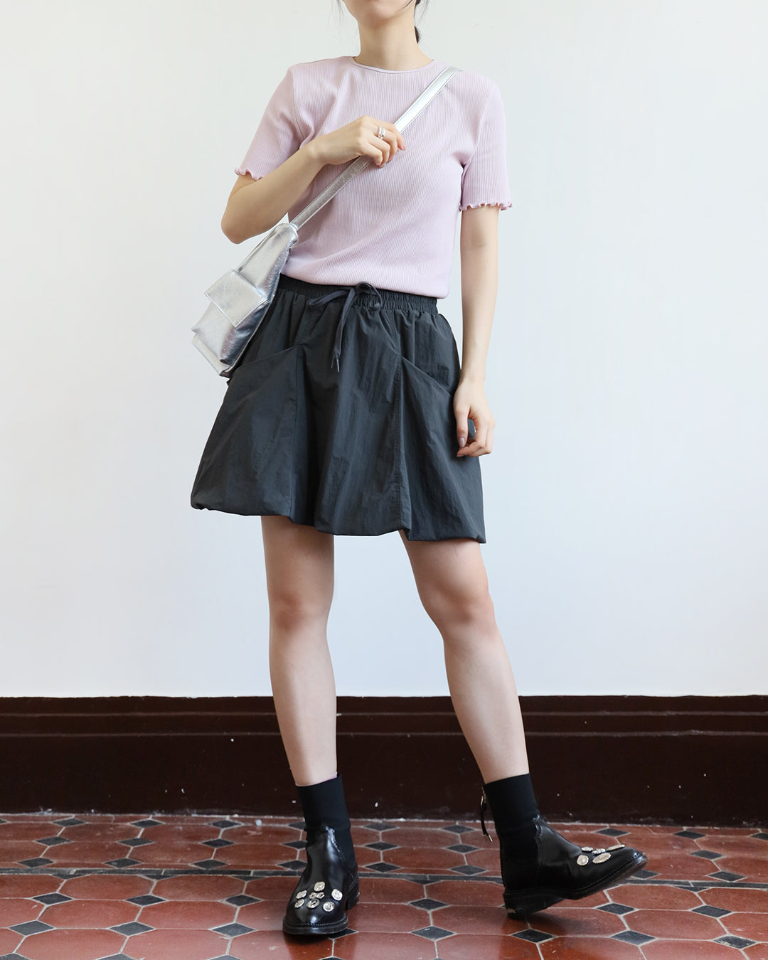 Ruffle Trimmed Top (5 color)
