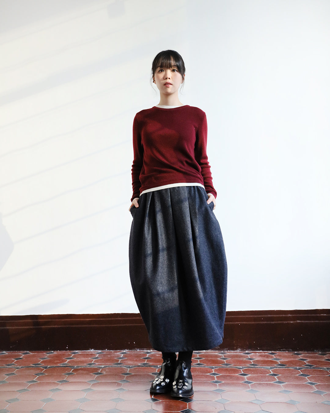 Pleated  Ballon Skirt