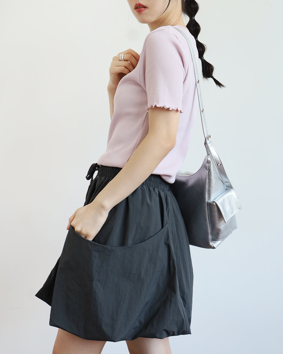 Ruffle Trimmed Top (5 color)