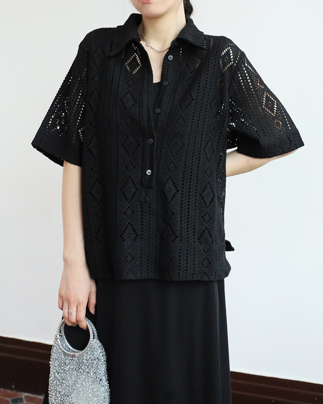 Lace Polo Shirt (2 colors)