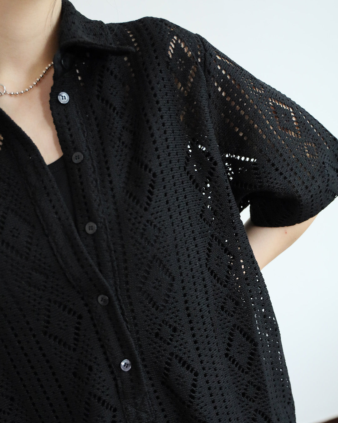 Lace Polo Shirt (2 colors)