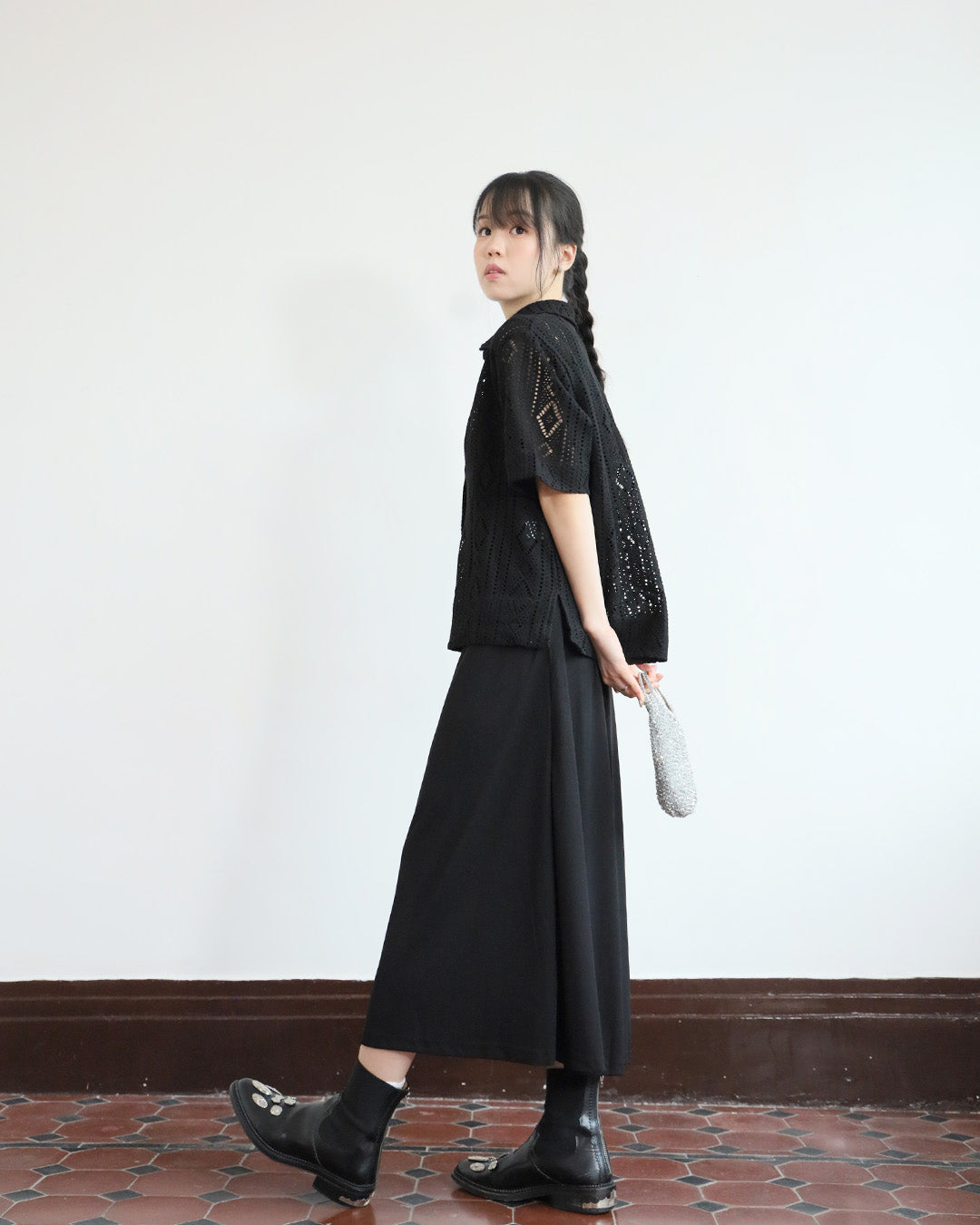 Lace Polo Shirt (2 colors)