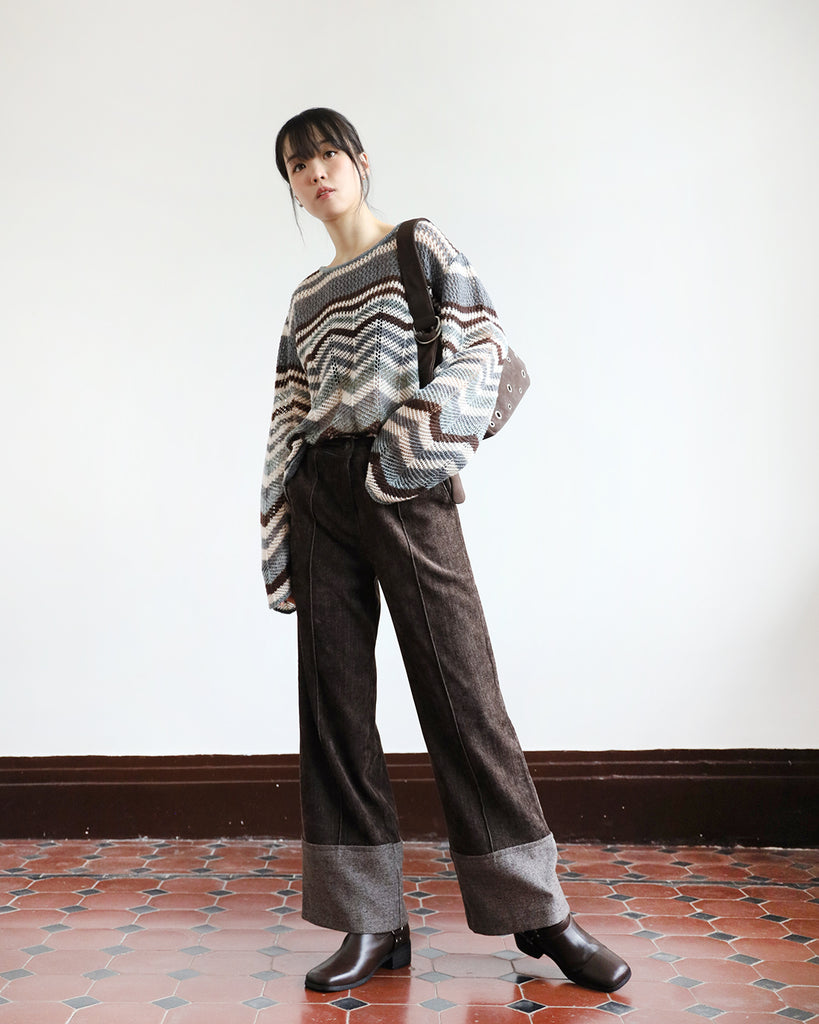 Velvet Patch Pants (2 color | Size S-L)