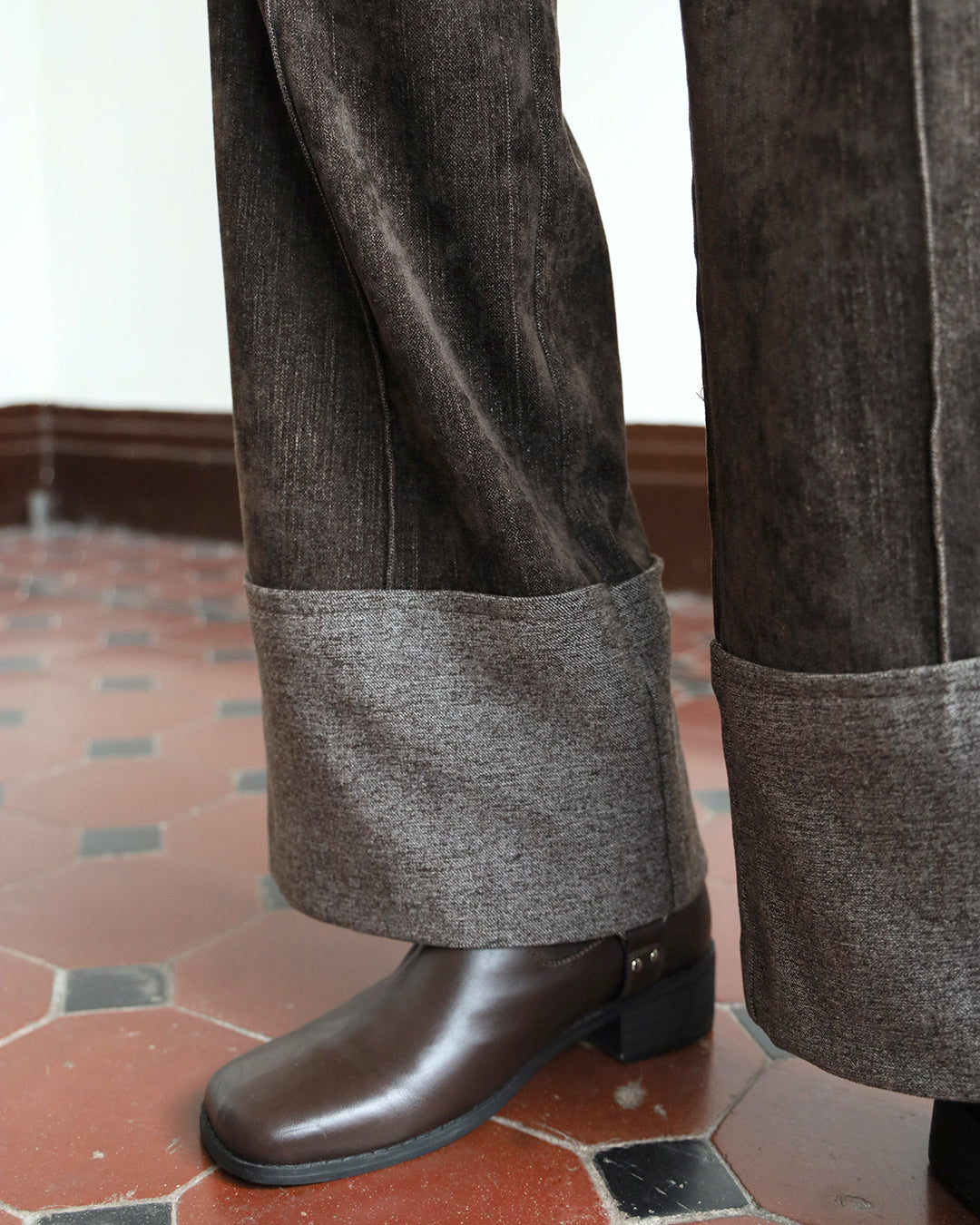 Velvet Patch Pants (2 color | Size S-L)