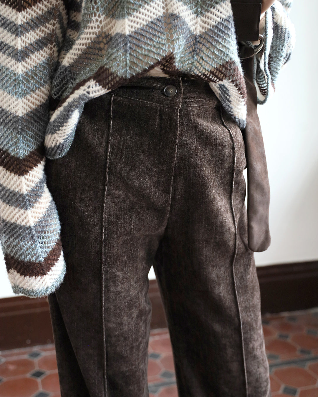 Velvet Patch Pants (2 color | Size S-L)