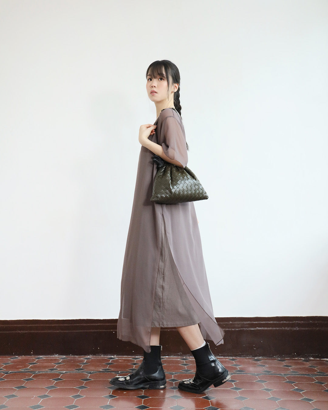 Mesh Layer Dress (3 colors)