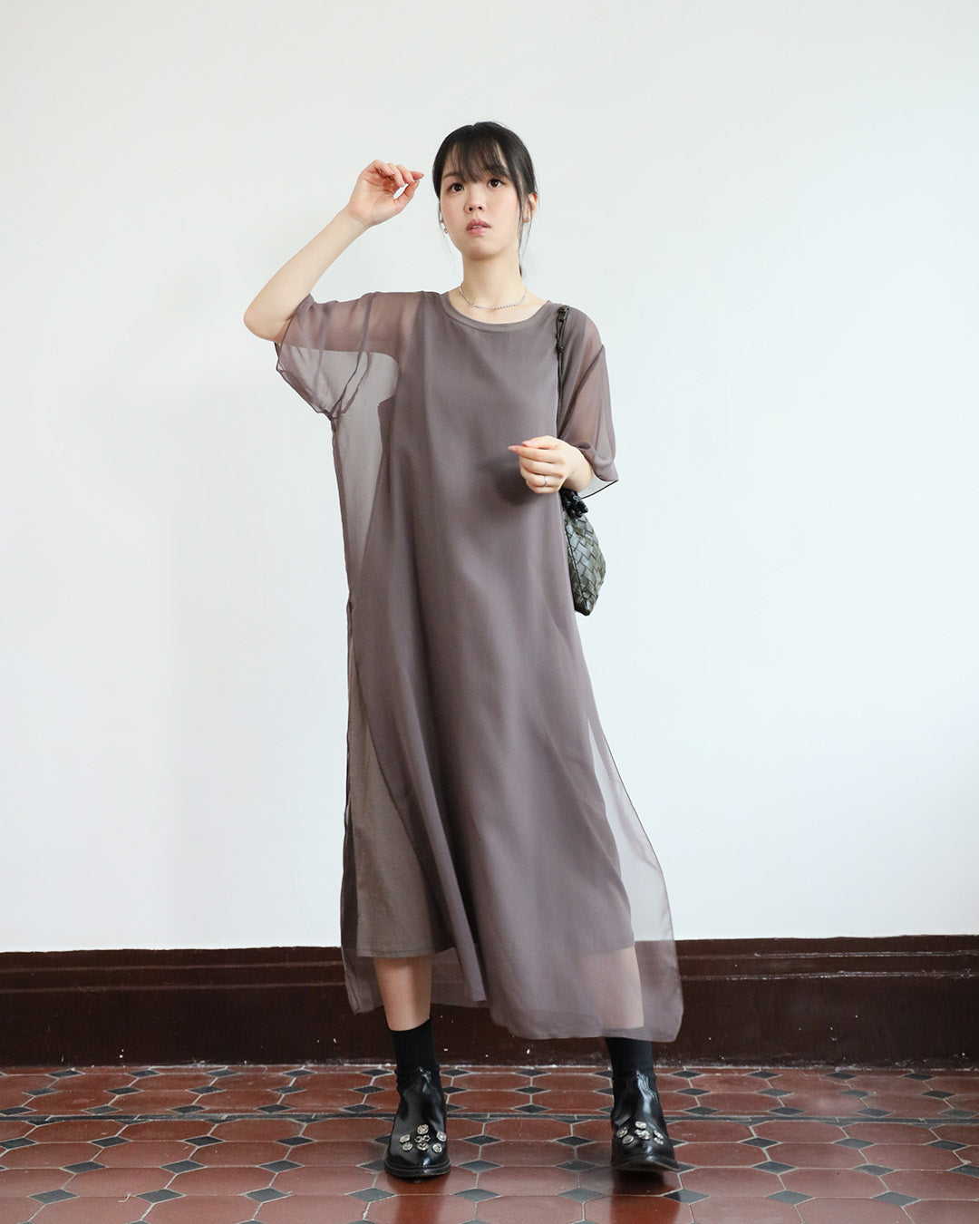 Mesh Layer Dress (3 colors)