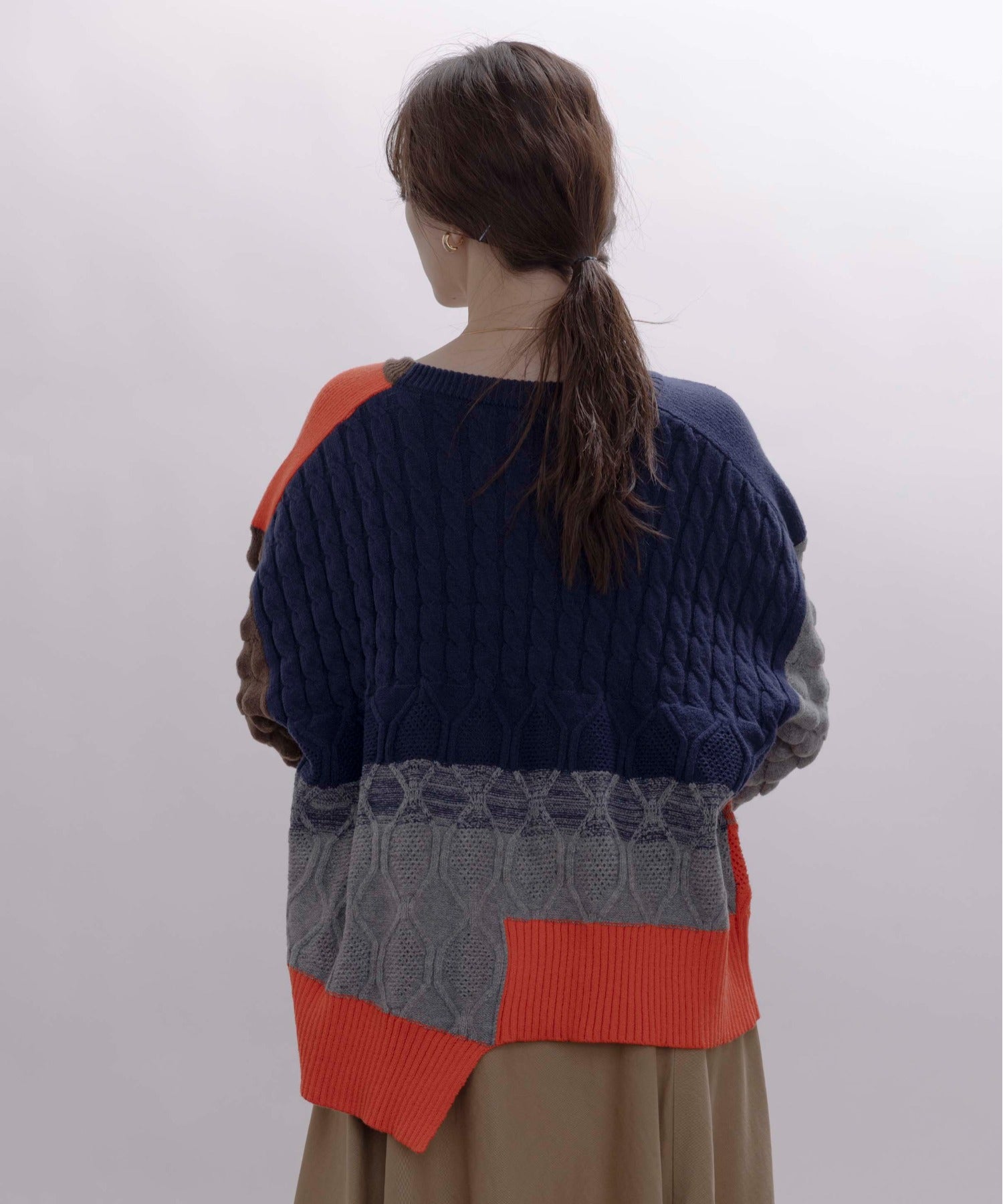 Cable Knit Zip Up Cardigan (2 color)