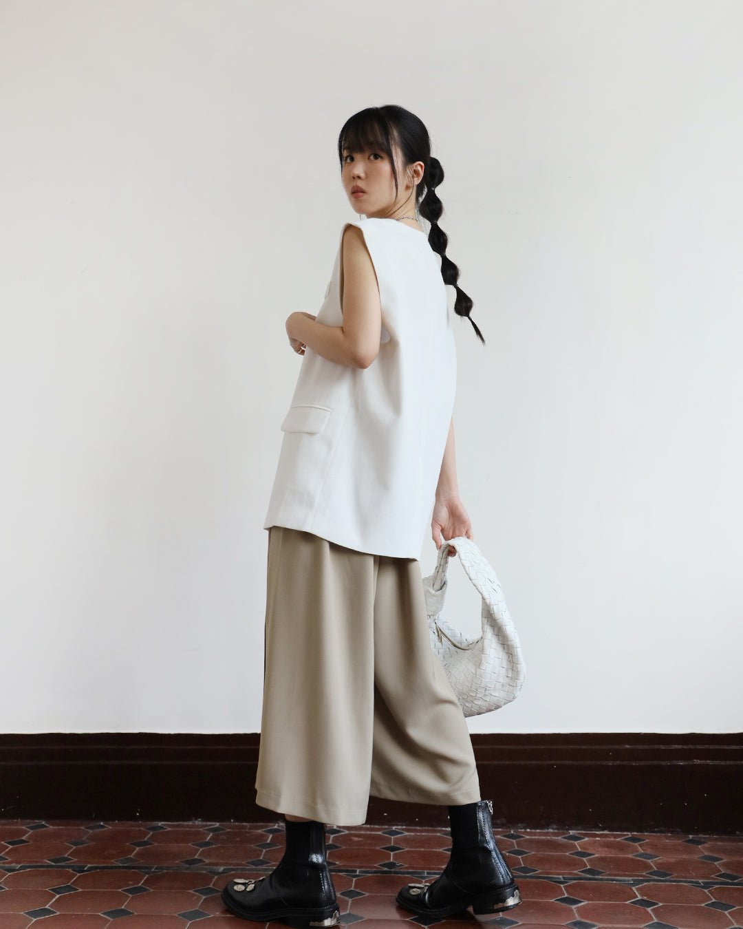 Side Split Cropped Culottes (2 colors)