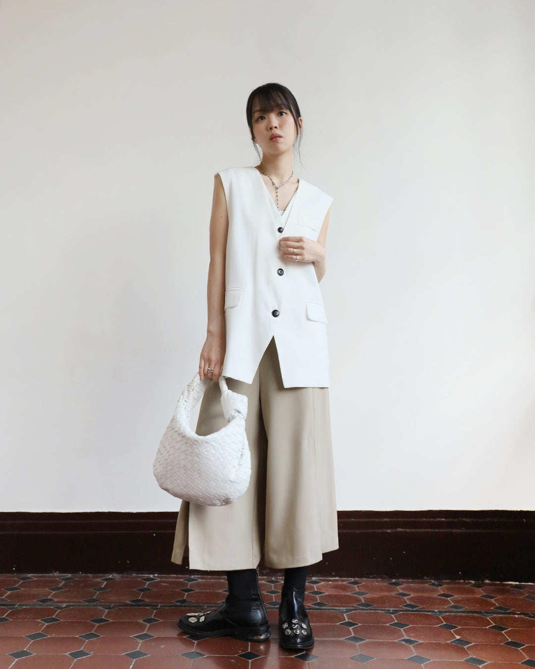 Side Split Cropped Culottes (2 colors)
