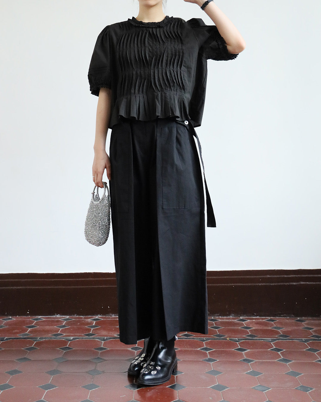 Layered Culottes w/ Belt (2-Color/ Size S- L)