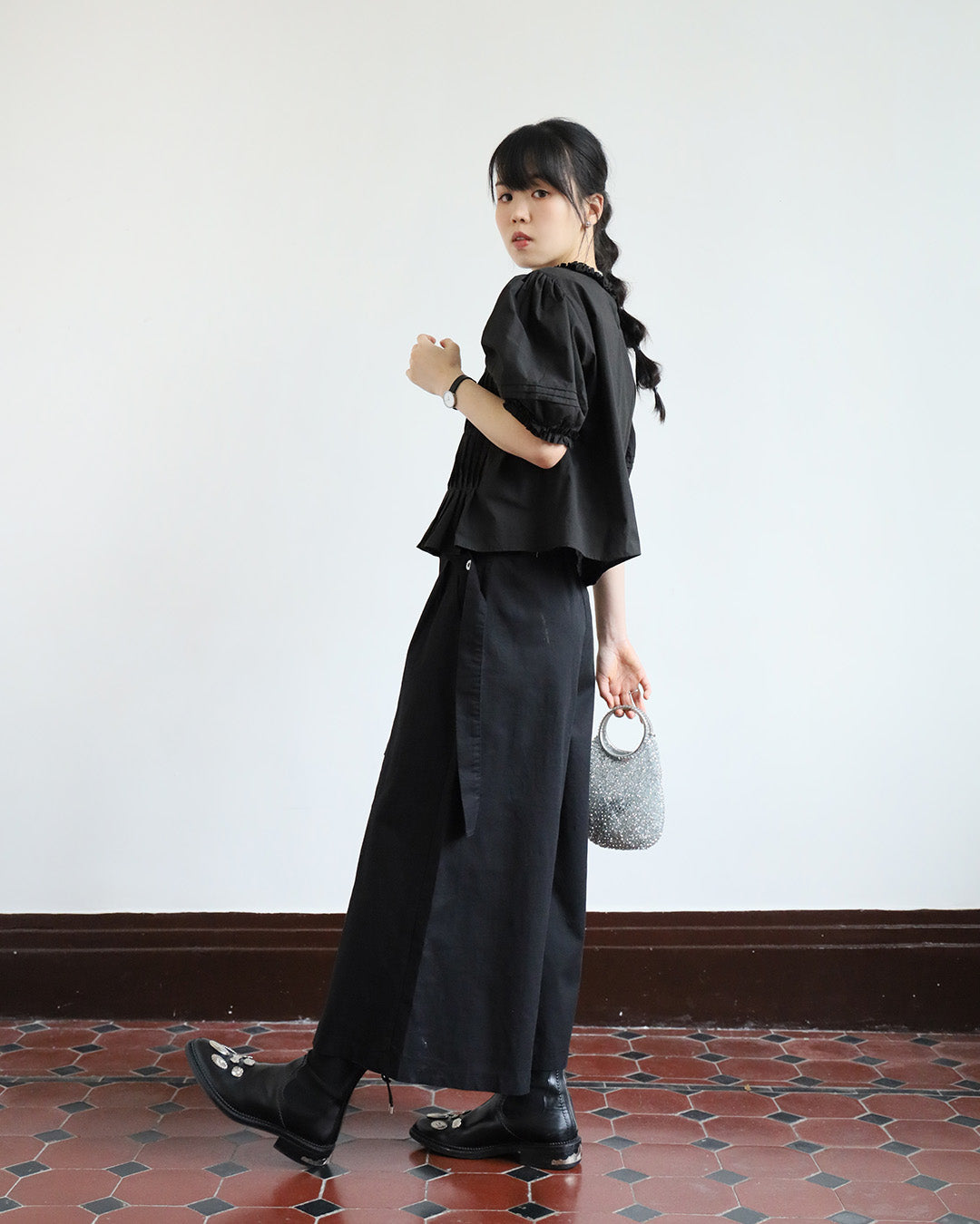 Layered Culottes w/ Belt (2-Color/ Size S- L)