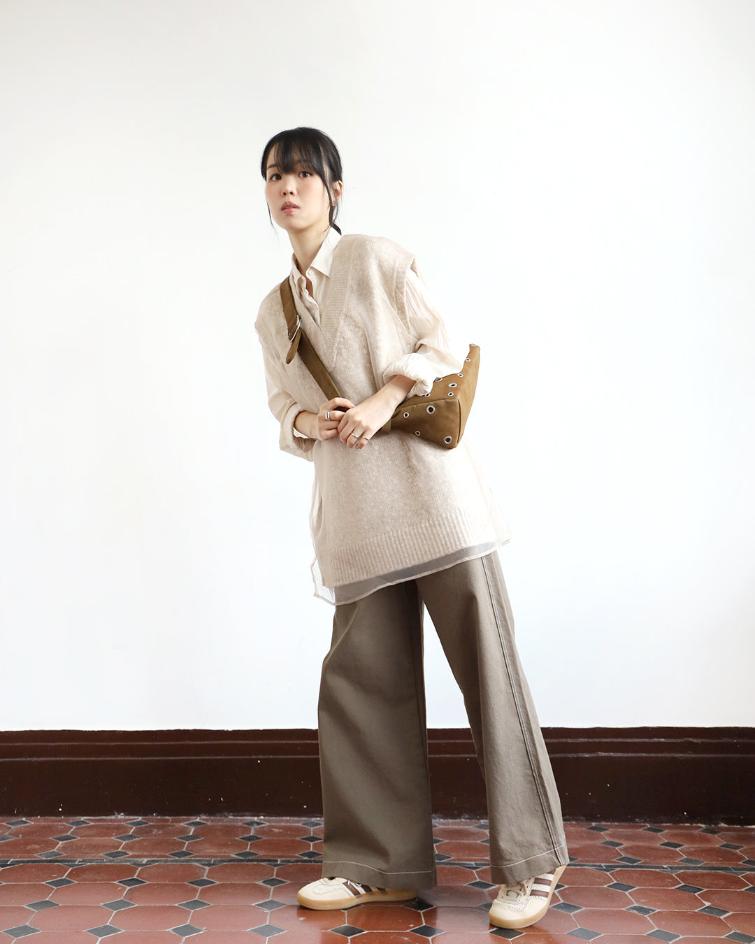 Japan Brand - Mesh Layer Knit Vest (2 Colors)