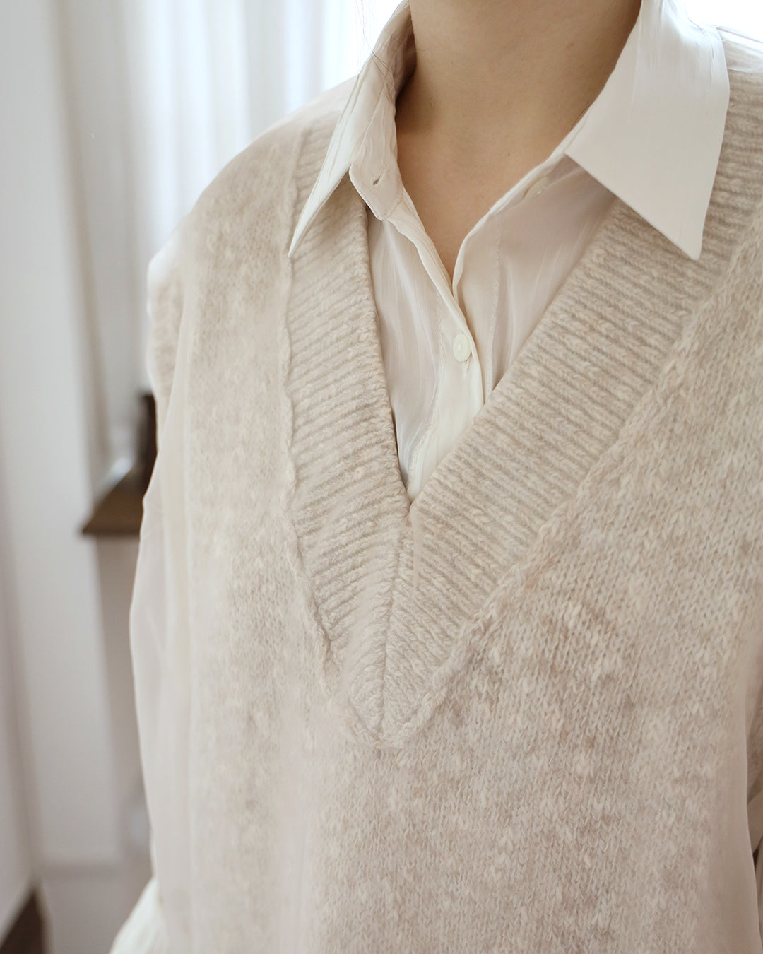 Japan Brand - Mesh Layer Knit Vest (2 Colors)