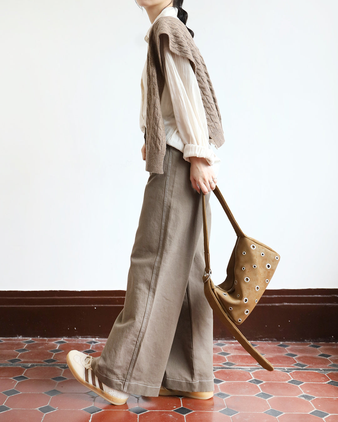 Crinkle Fabric Shirt (2 color)