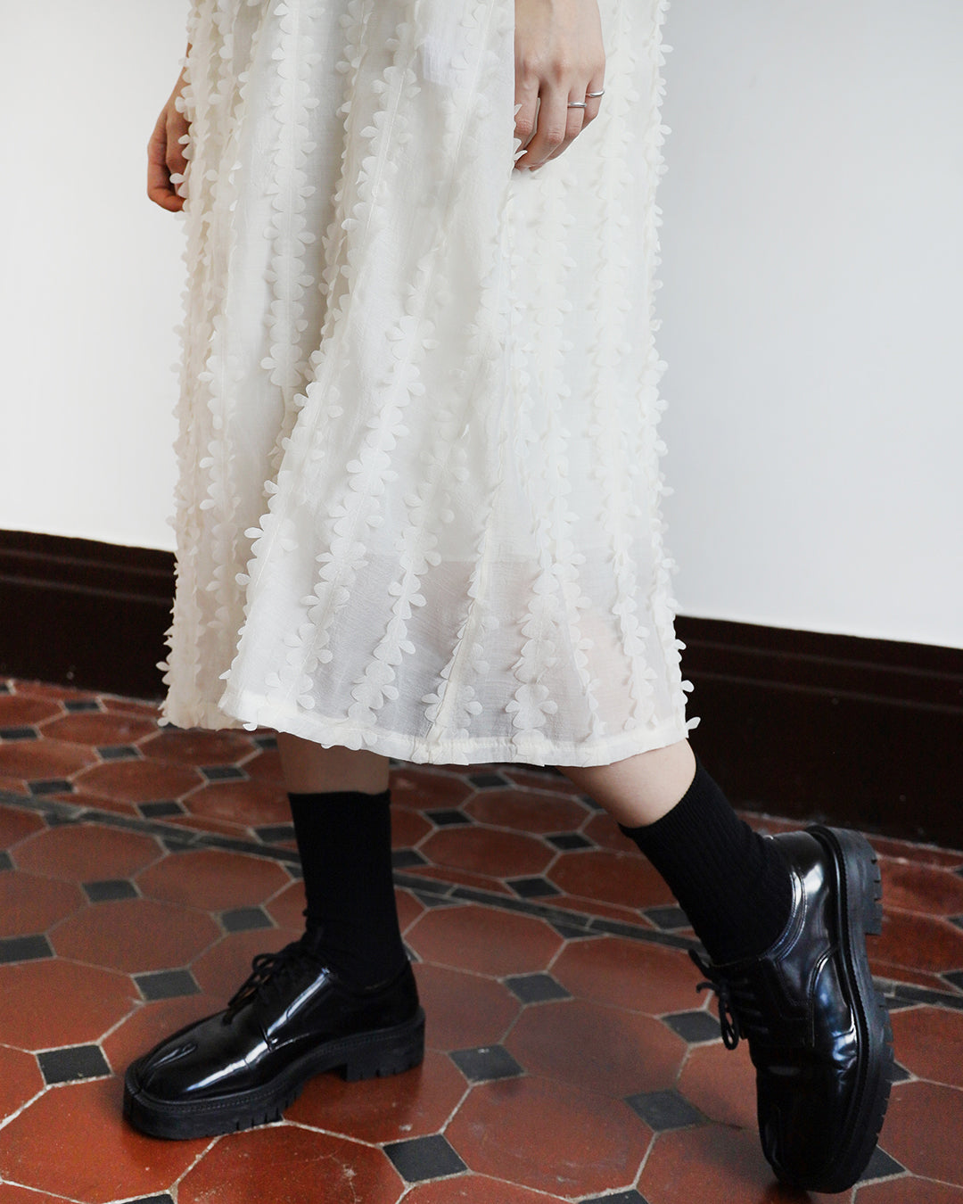 Texture Fabric Tie Back Dress