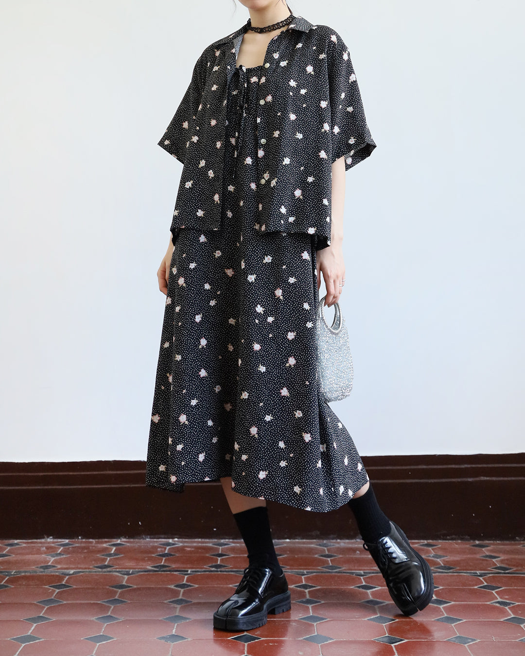 Summer Floral Cami Dress (2 color)