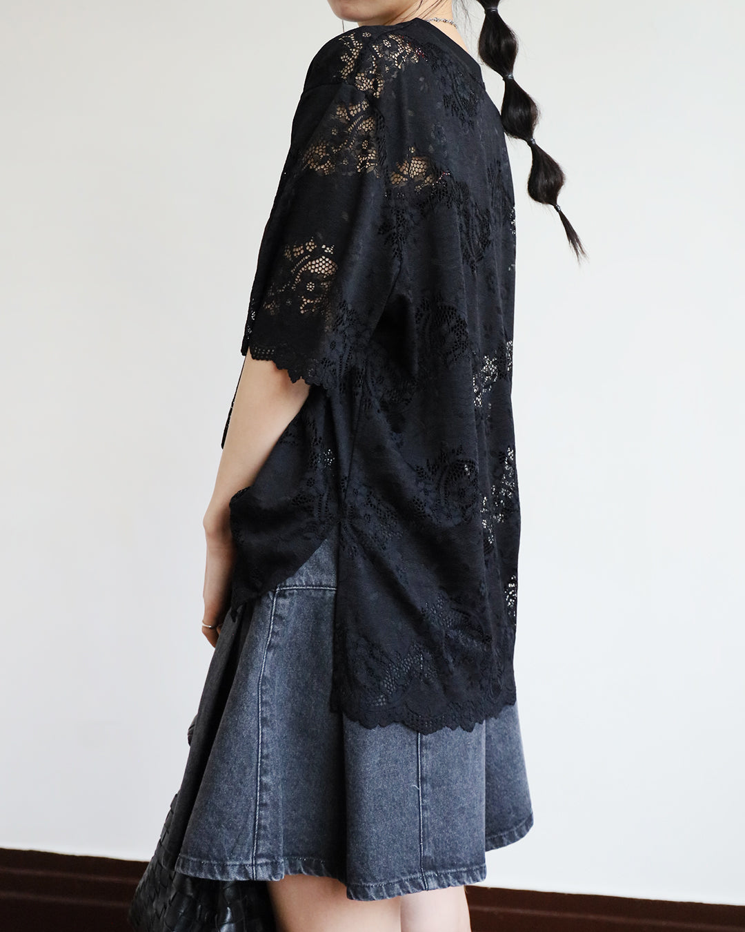 Crew Neck Lace Top (2 colors)