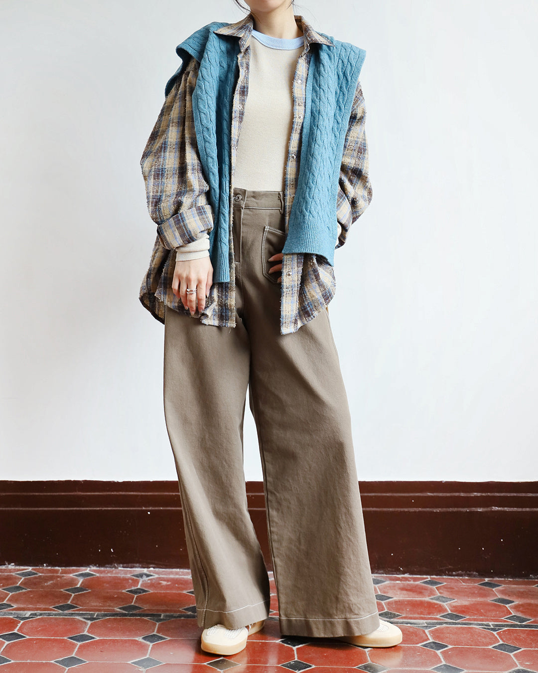 Testure Fabric Checker Outer (2 color)