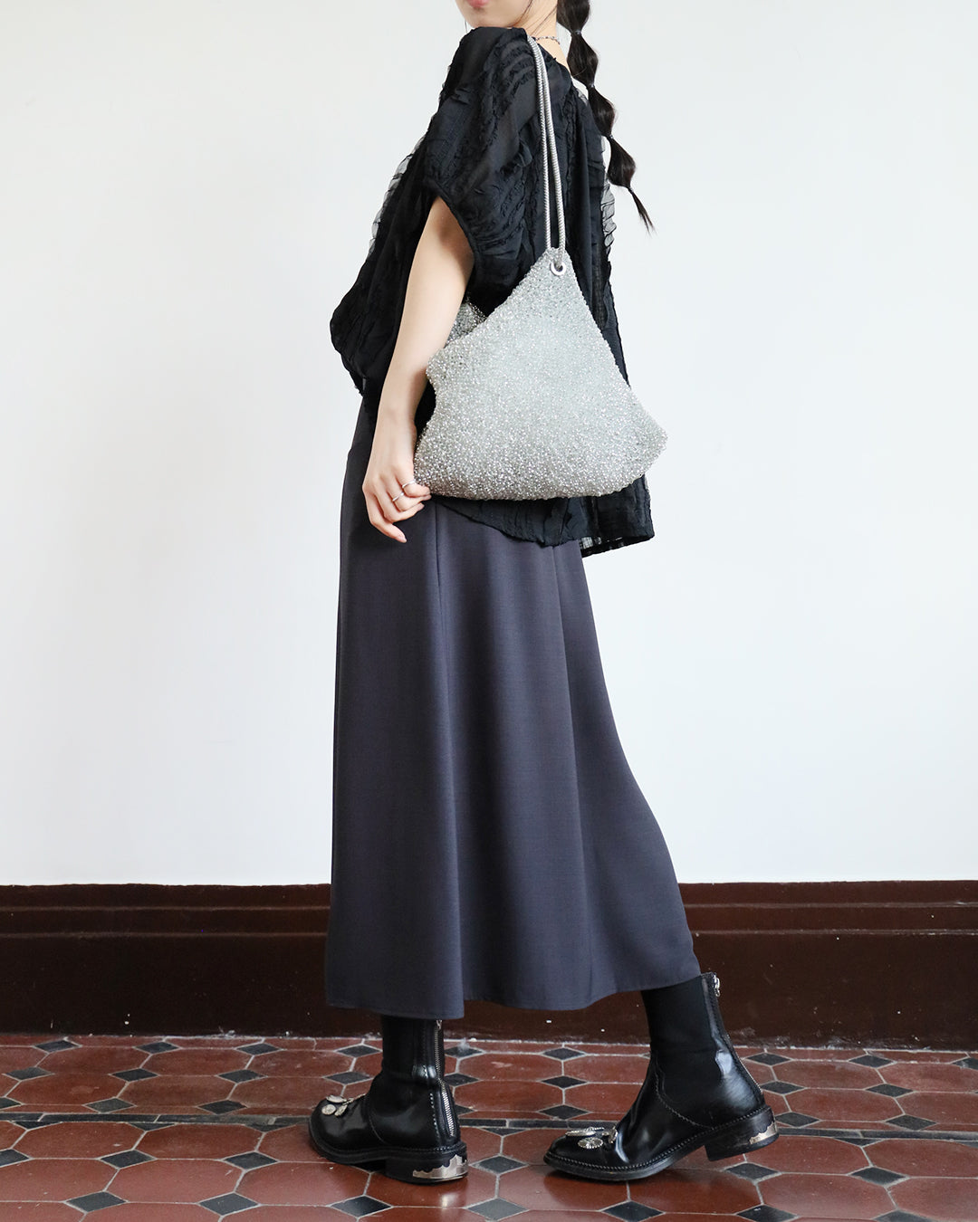 Front Split Midi Skirt (2 colors)