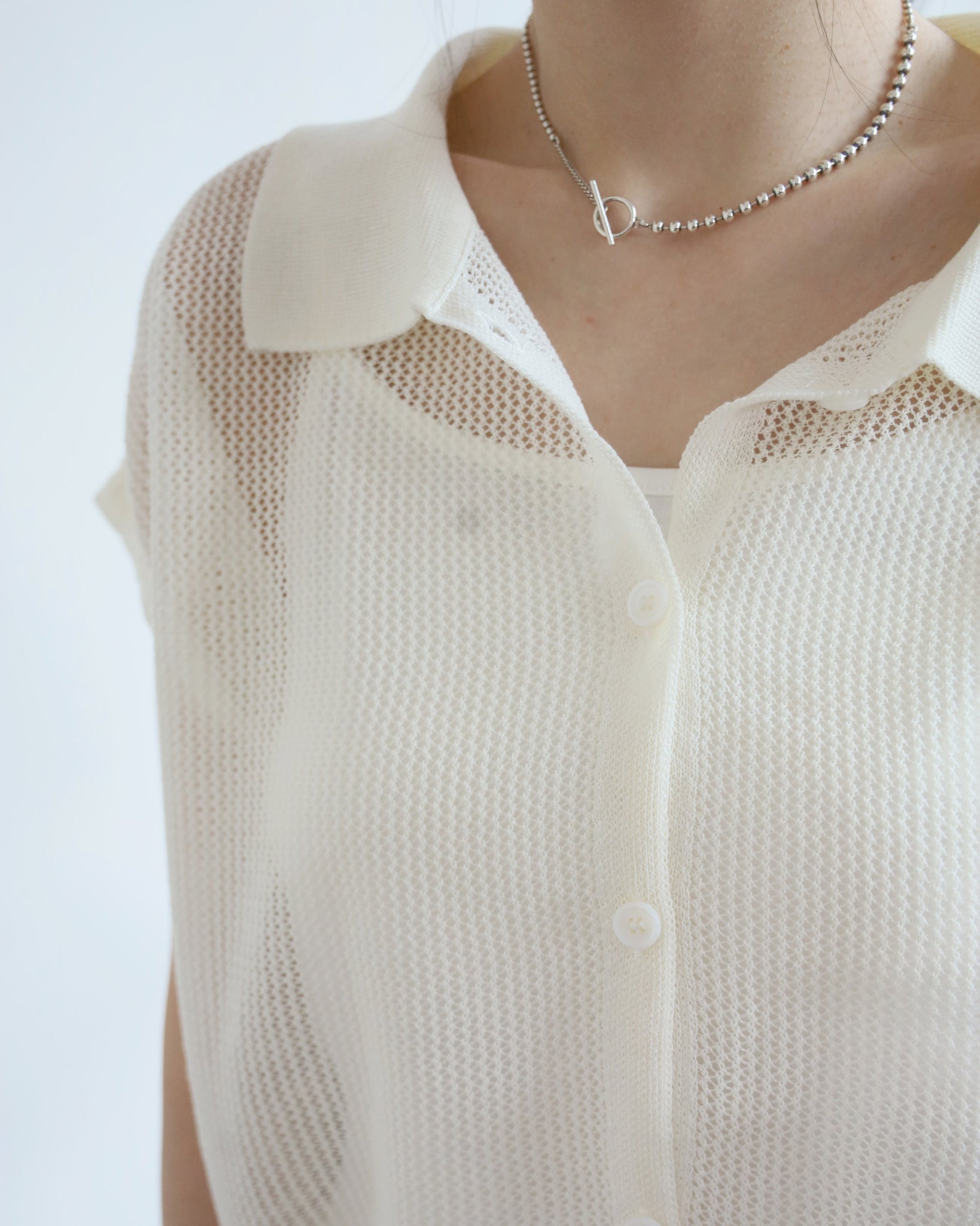2 in 1 Mesh Knit Polo Vest (3 colors)