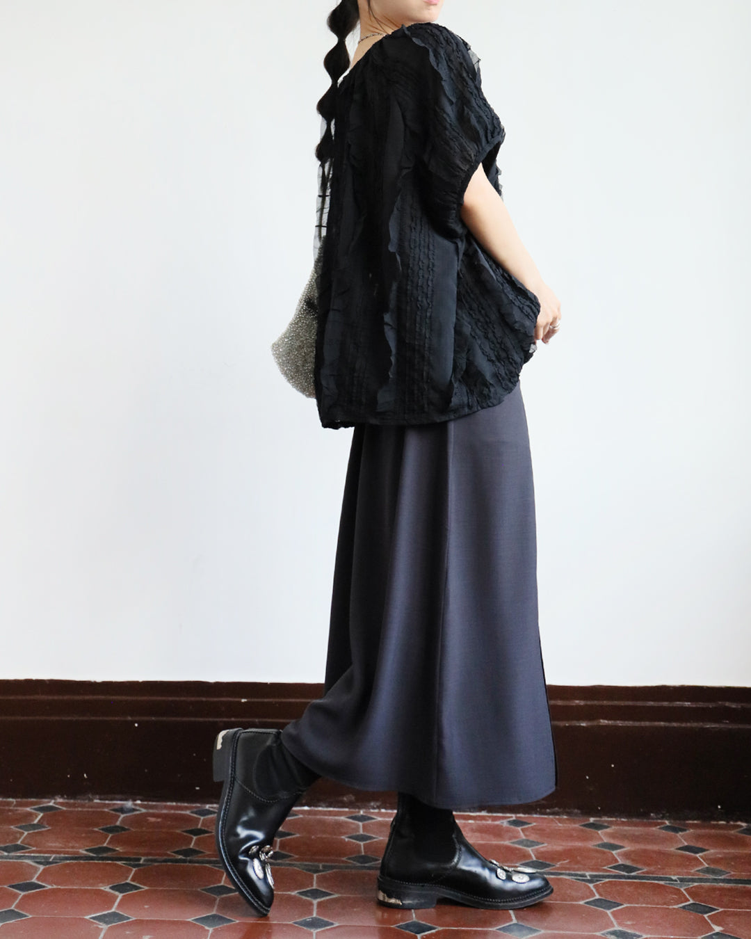Front Split Midi Skirt (2 colors)