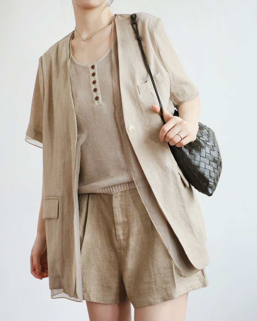 Summer Mesh Layer Blazer (3 colors)