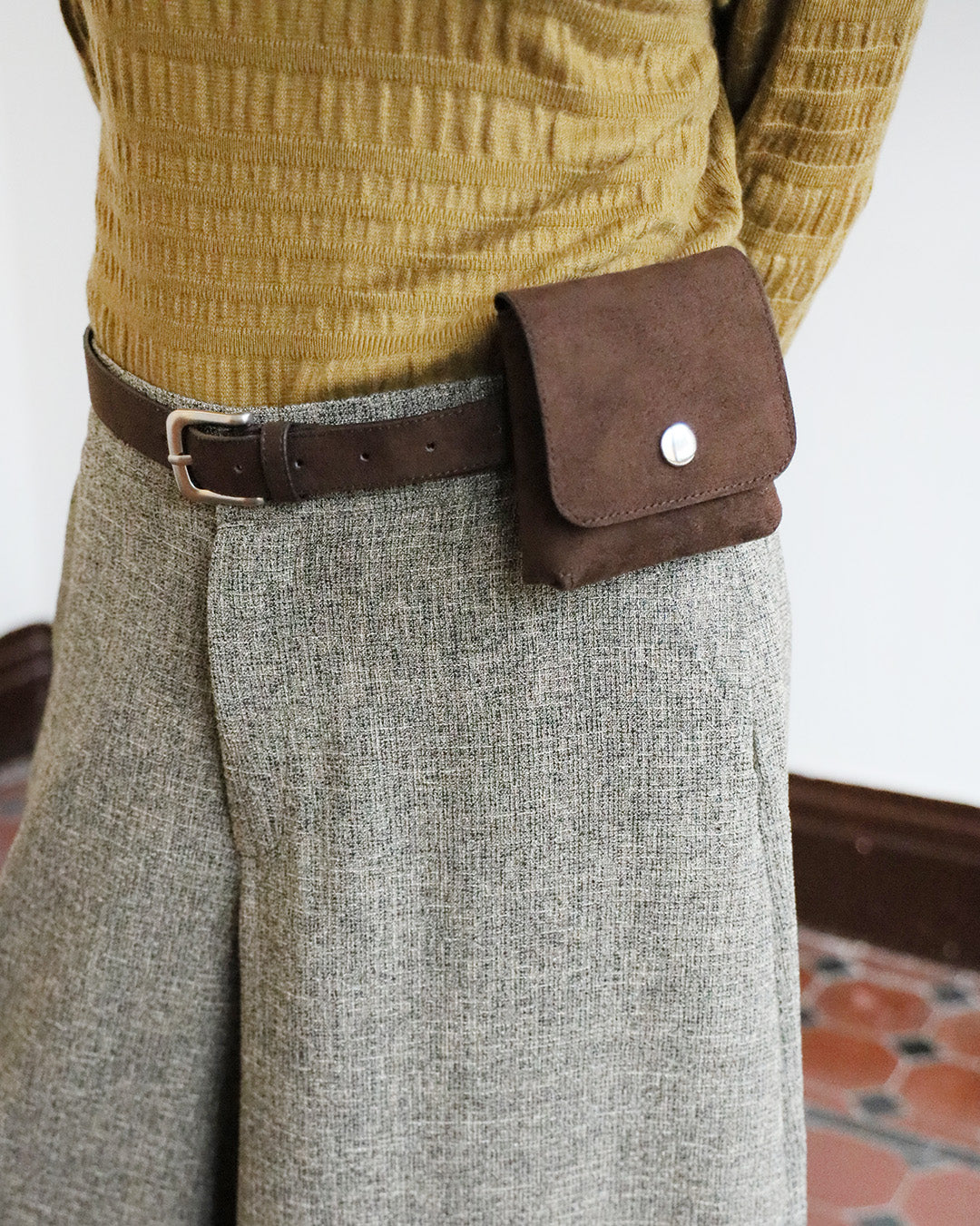 Faux Suede Belt Bag