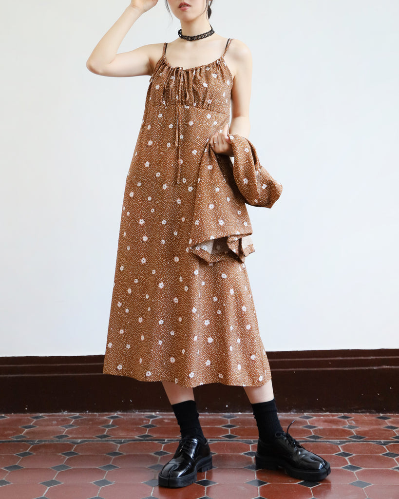Summer Floral Cami Dress (2 color)