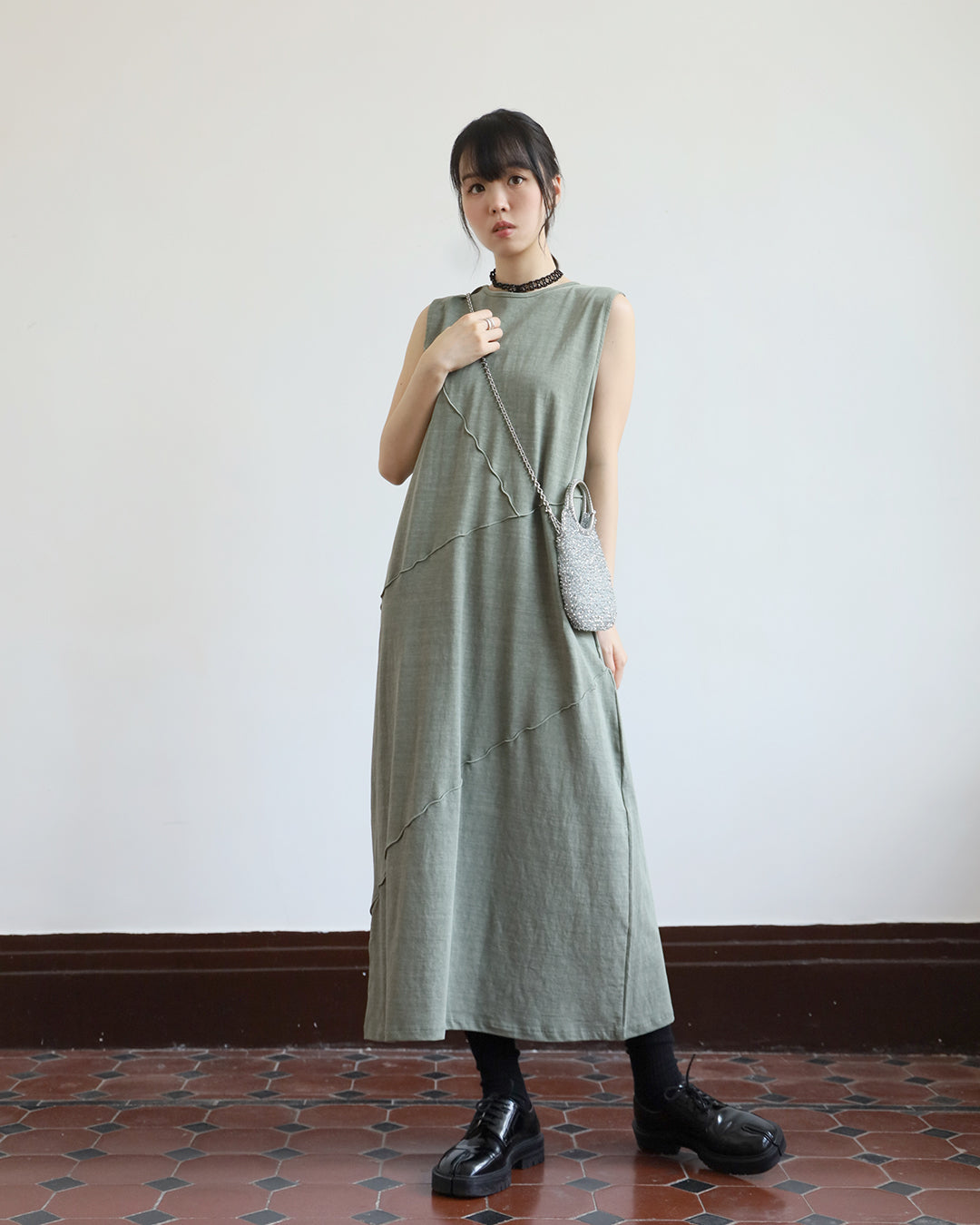 Seamed Details Dress