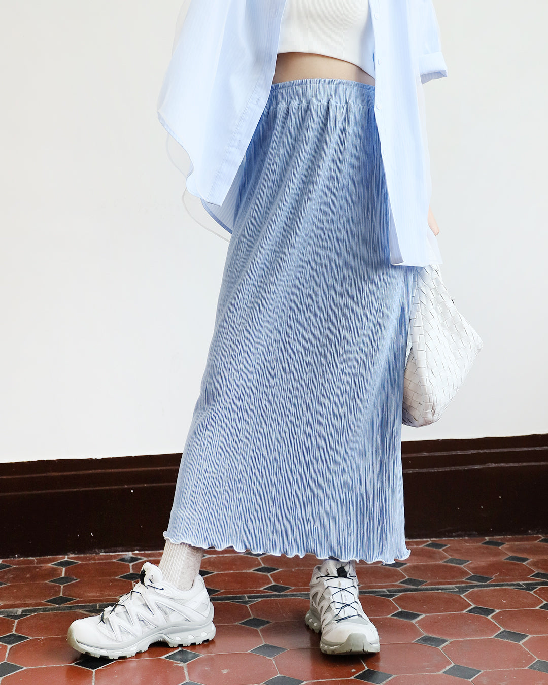 Pleated Pencil Skirt (4 colors)